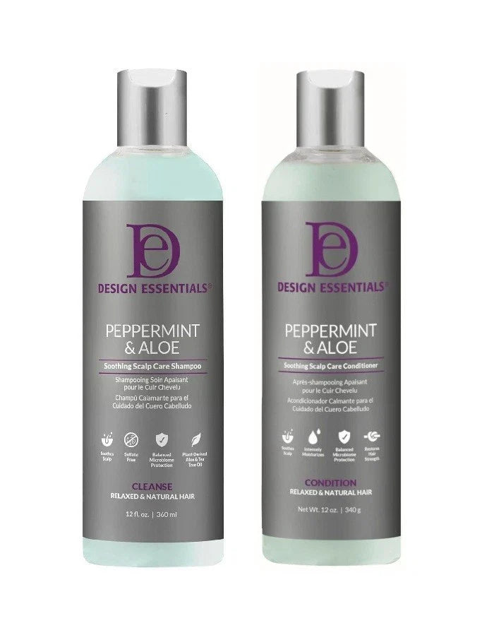Design Essentials Peppermint & Aloe Therapeutics Shampoo & Conditioner